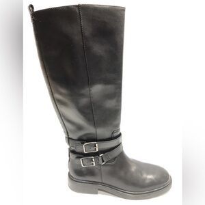 New Sam Edelman Black Leather Freda Riding Style boots 9.5